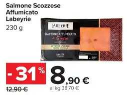 Carrefour Salmone Scozzese Affumicato Labeyrie offerta