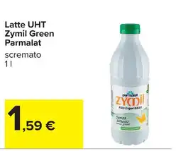 Carrefour Latte UHT Zymil Green Parmalat scremato offerta