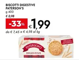 Bennet Biscotti digestive Paterson's offerta