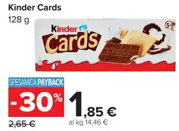 Carrefour Kinder Cards offerta