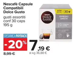 Carrefour Nescafé Capsule Compatibili Dolce Gusto offerta