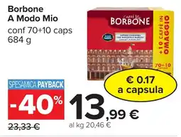 Carrefour Borbone A Modo Mio offerta