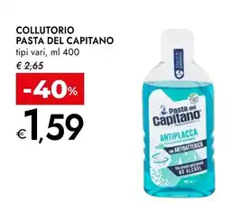 Bennet Collutorio pasta del capitano offerta