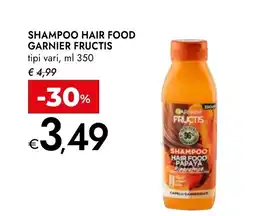 Bennet Shampoo hair food Garnier Fructis offerta