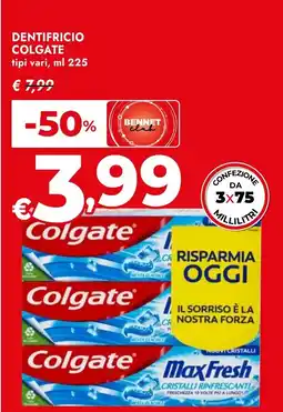 Bennet Dentifricio Colgate offerta
