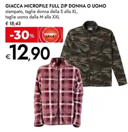 Bennet Giacca micropile full zip donna o uomo offerta