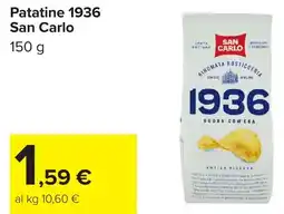 Carrefour Patatine 1936 San Carlo offerta
