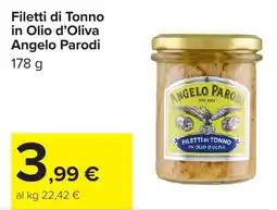 Carrefour Filetti di Tonno Angelo Parodi offerta