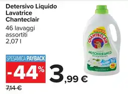 Carrefour Detersivo Liquido Lavatrice Chanteclair offerta