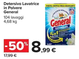 Carrefour Detersivo Lavatrice in Polvere General offerta