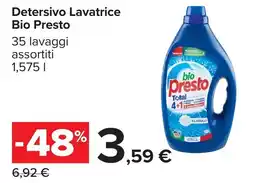 Carrefour Detersivo Lavatrice Bio Presto offerta