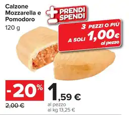 Carrefour Calzone Mozzarella e Pomodoro offerta