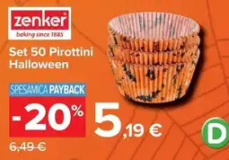 Carrefour zenker Set 50 Pirottini Halloween offerta