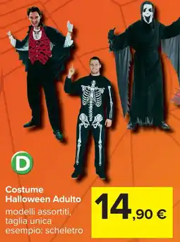 Carrefour Costume Halloween Adulto offerta