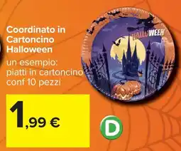 Carrefour Piatti in cartoncino Halloween offerta