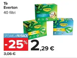 Carrefour Tè Everton offerta