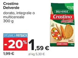 Carrefour Crostino Delverde dorato offerta