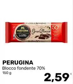 Iper Tosano Perugina Blocco fondente 70% offerta