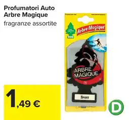 Carrefour Profumatori Auto Arbre Magique offerta