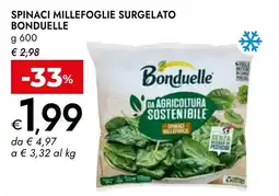 Bennet Spinaci millefoglie Bonduelle offerta
