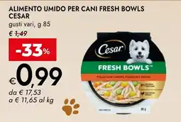 Bennet Alimento umido per cani Fresh Bowls Cesar offerta