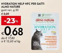 Bennet Hydration Help HFC per gatti Almo Nature offerta