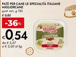 Bennet Paté per cane MigliorCane offerta