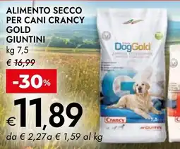 Bennet Alimento secco per cani Crancy Gold Giuntini offerta