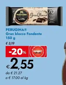 Bennet Perugina Gran blocco Fondente offerta