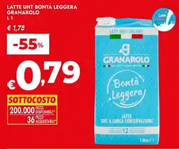Bennet Latte UHT Bontà Leggera Granarolo offerta