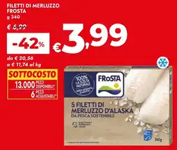 Bennet Filetti di merluzzo Frosta offerta