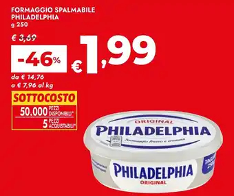 Formaggio spalmabile Philadelphia