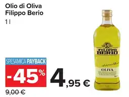 Carrefour Olio di Oliva Filippo Berio offerta