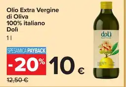 Carrefour Olio Extra Vergine di Oliva Dolì offerta