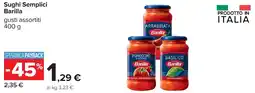 Carrefour Sughi Semplici Barilla offerta