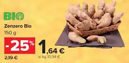 Carrefour Zenzero Bio offerta