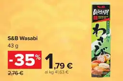 Carrefour S&B Wasabi offerta