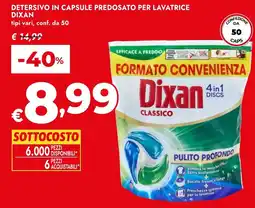 Bennet Detersivo in capsule predosato per lavatrice Dixan offerta