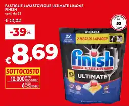 Bennet Pastiglie lavastoviglie ultimate limone Finish offerta