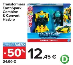 Carrefour Transformers EarthSpark Combine & Convert Hasbro offerta