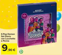 Carrefour K-Pop Demon Set Diario con Lucchetto e Penna offerta