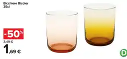 Carrefour Bicchiere Bicolor offerta