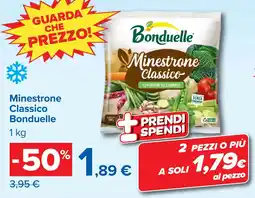 Carrefour Minestrone Classico Bonduelle offerta