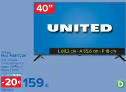 Carrefour Tv Led United offerta