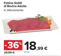 Carrefour Market Fettine Sottili di Bovino Adulto offerta