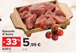 Carrefour Market Spezzato di Suino offerta