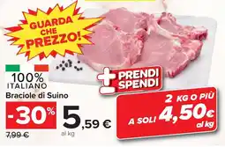 Carrefour Market Braciole di Suino offerta