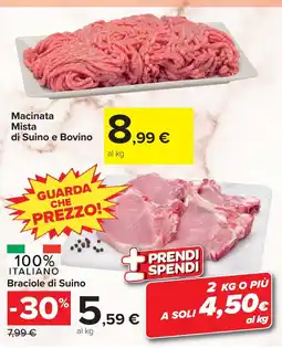 Carrefour Market Braciole di Suino offerta
