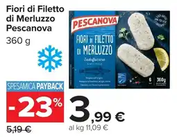 Carrefour Market Fiori di Filetto di Merluzzo Pescanova offerta