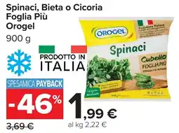 Carrefour Market Spinaci Orogel offerta
